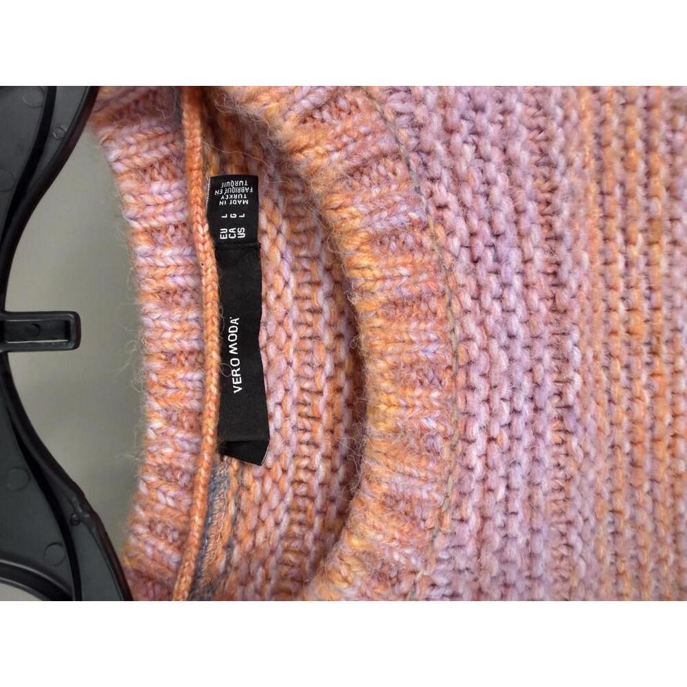 Vero Moda colorful striped chunky knit sweater - Picture 2 of 8